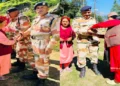 Border women and girls tied rakhis to the personnel of the ITBP