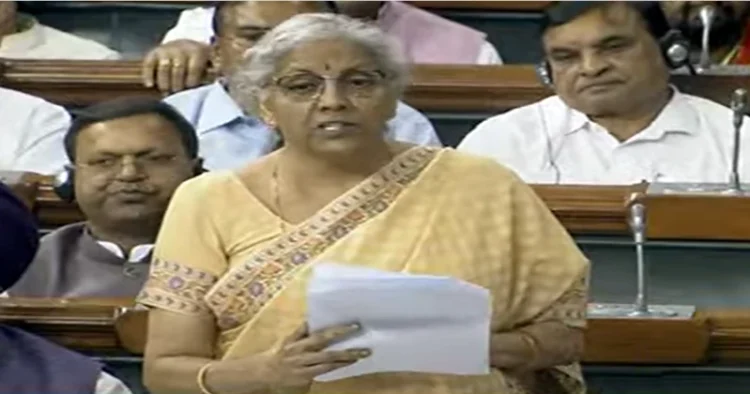 Union Finance Minister Nirmala Sitharaman responding to no-confidence motion in Lok Sabha