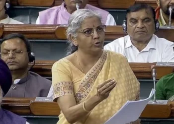 Union Finance Minister Nirmala Sitharaman speaking in Lok Sabha