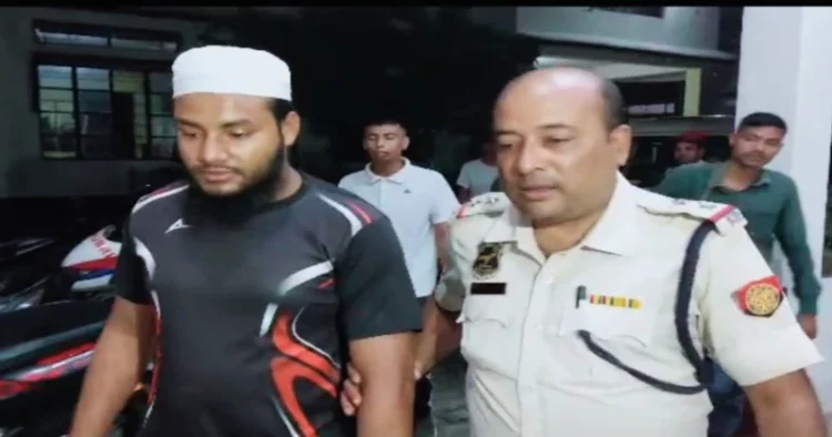 Accused Arabic teacher Ashif Sheikh, arrested by Assam police