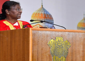 President Droupadi Murmu speaking at University of Madras