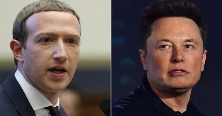 Mark Zuckerberg (Left), Elon Musk (Right)