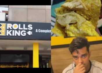 Rolls King in Noida served chicken in veg-roll to a Hindu man during the month of Shravan (Twitter)