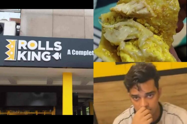 Rolls King in Noida served chicken in veg-roll to a Hindu man during the month of Shravan (Twitter)