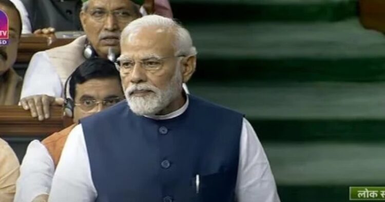 PM Narendra Modi In Lok Sabha