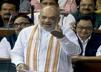 Union Home Minister Amit Shah in Lok Sabha (Twitter)