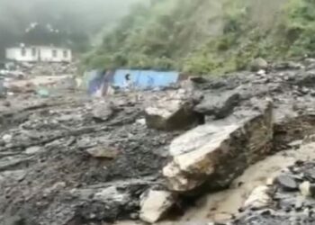 Heavy damage caused by rainfall in Pipalkoti area of Chamoli district