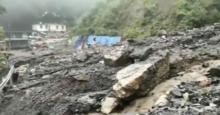 Heavy damage caused by rainfall in Pipalkoti area of Chamoli district