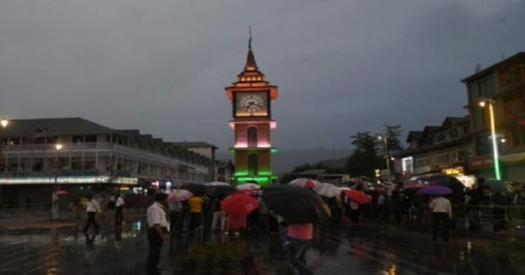 Clock tower in Srinagar's Lal Chowk lit up in Tricolour ahead of Independence Day