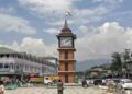 National flag flying high at the iconic Ghanta Ghar in Srinagar's Lal Chowk