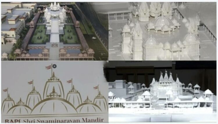 3D image of under construction Swaminarayan Temple in Johannesburg