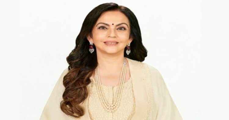 Nita Ambani, chairperson and founder of the Reliance Foundation