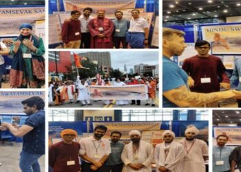 Hindu Swayamsevak Sangh USA (HSS) participants at the Parliament of World Religions