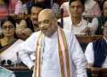 Amit Shah speaking in Lok Sabha against the motion of No-Confidence (Hindustan Times)