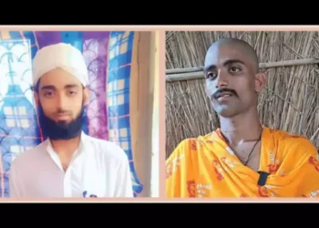 Shravan alias Mohammad Sahil after conversion (L) and after Shuddhi and his return to Sanatan Dharma (R) (Dainik Bhaskar)