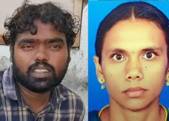 Accused Madesh who tried delivering the baby at home (L) and the woman who lost her life, M Loganayaki (R) (India Today)