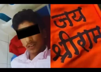 Minor thrashed for writing 'Jai Shri Ram' slogan (L) and a representation image (Newsum media and Twitter)