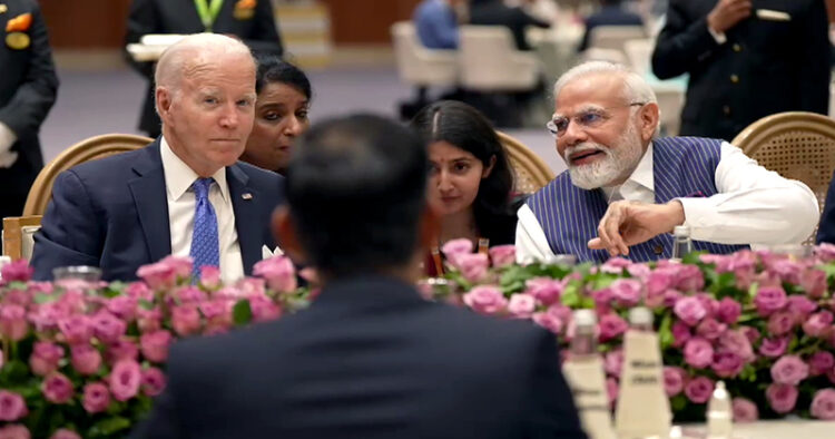 (Left) US President Joe Biden (Right) Prime Minister Narendra Modi
