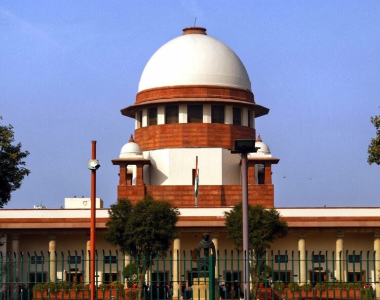 New Delhi: A view of the Supreme Court in New Delhi (Photo: IANS)