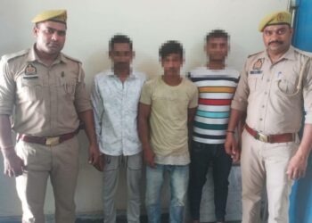 All the three accused as arrested by Ghaziabad police (X)
