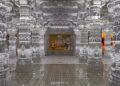 Sanctum Sanctorum (Garbhagriha) of the BAPS Swaminarayan Temple: New Jersey, USA