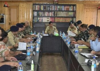 ADGP chairs high-level meeting in J-K's Anantnag (Photo/ANI). Image Credit: ANI