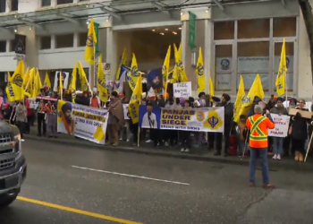 Khalistani Protestors Outside Indian Consulate in Vancouver, Canada