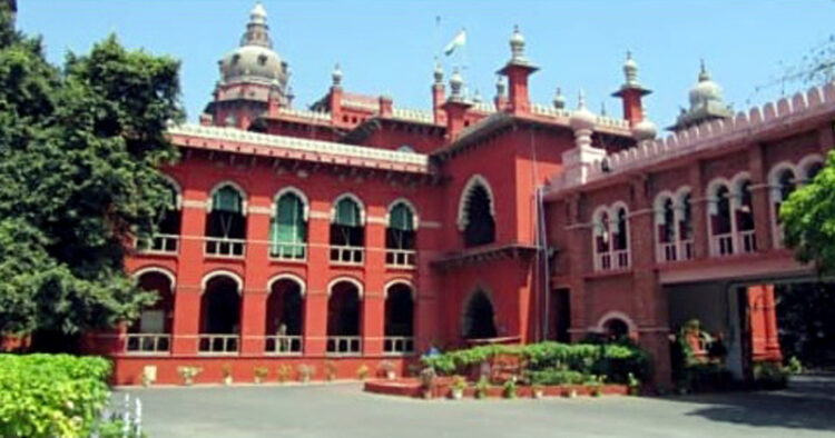 Madras High Court building in Chennai