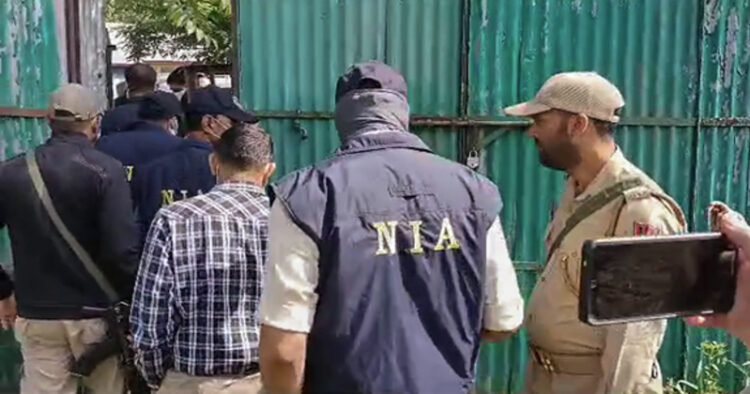 Representative Image of National Investigation Agency (NIA) conducting raid.