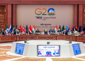 Prime Minister Narendra Modi, United States President Joe Biden, Indonesian President Joko Widodo, Brazilian President Luiz Inacio Lula Da Silva and other dignitaries attend a Session-1 on 'One Earth' during the G20 Summit, at the Bharat Mandapam, Pragati Maidan, in New Delhi
