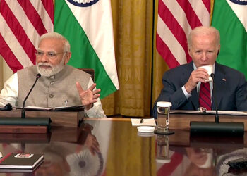 (Left) Prime Minister Narendra Modi (Right) United States President Joe Biden