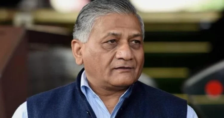 Union Minister and former Army Chief General VK Singh
