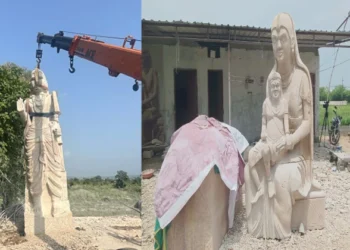 Sculptures of Bhagwan Ram, Mata Kaushalya being prepared for Chhattisgrah’s Ram Van Gaman Path