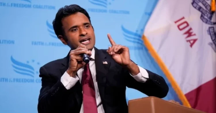 Indian American entrepreneur and Republican candidate Vivek Ramaswamy