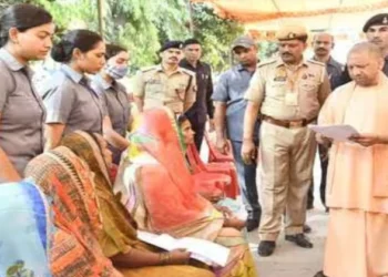 CM Yogi Adityanath during Janata Darshan in Gorakhpur, Uttar Pradesh