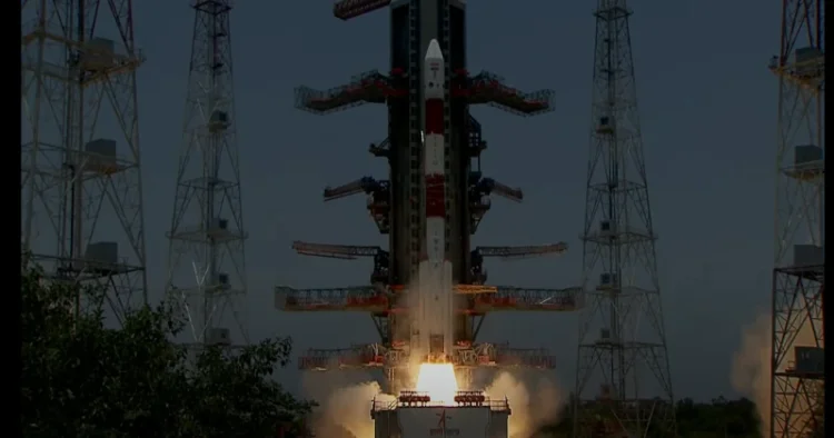 PSLV-C57.1 rocket carrying Aditya L1, lifts off from the launchpad at Sriharikota, Andhra Pradesh