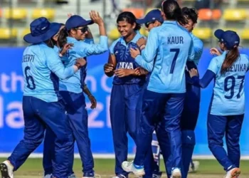 Team India at Women's Cricket Tournament, in Asian Games at Hangzhou