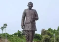 63-feet tall statue of Pandit Deendayal Upadhyaya, in Varanasi 
(Source: Times of India)