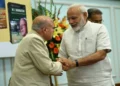 Prime Minister Narendra Modi with MS Swaminathan