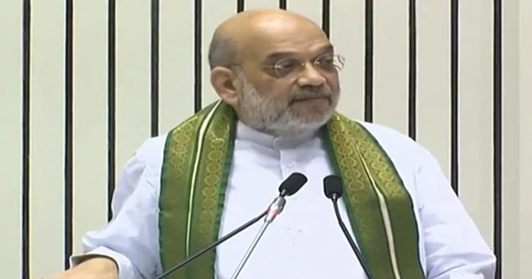 Union Home Minister Amit Shah, addressing at Vigyan Bhawan