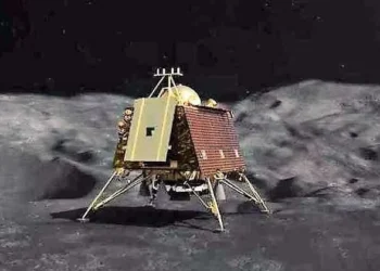 Chandrayaan 3, Vikram lander on Moon's surface. ( Source: ISRO)