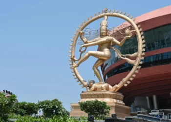 27ft Nataraja figure, at Bharat Mandapam, ITPO complex, New Delhi