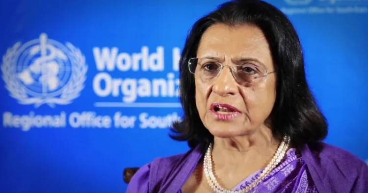 Regional director of WHO South East-Asia Region, Dr Poonam Khetrapal Singh