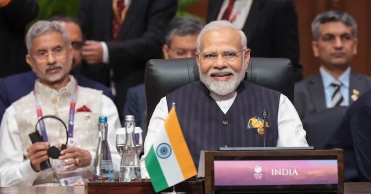 Prime Minister Narendra Modi at the 20th ASEAN-India Summit in Jakarta
