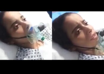 The victim Seema narrating her ordeal in the hospital (Twitter)