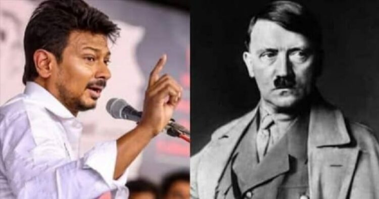 BJP compared DMK Minister Udhayanidhi Stalin to Nazi leader Adolf Hitler