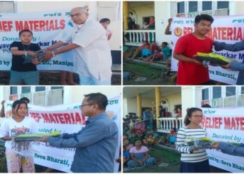 Seva Bharati distributes educational kits at relief camp