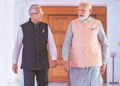 Mauritius Prime Minister Pravind Jugnauth and Prime Minister Narendra Modi