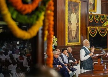 PM Modi addressing meeting at the new parliament building on September 19 (PTI)