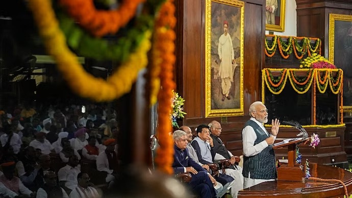 PM Modi addressing meeting at the new parliament building on September 19 (PTI)